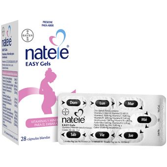Vitaminas para Embarazo Natele-28 Unidades