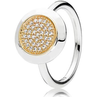 925 Anillo De Plata Esterlina Cristal En Forma De Corazón Tú 