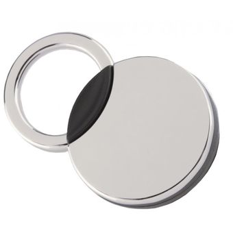 Llavero Silver Metalico Practico Diseño Redondo Plateado 