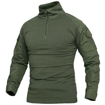 camisas de combate de camuflaje jersey con brazalete de Velcro SWAT camisetas con solapa CS colores para videojuegos Camiseta de combate militar táctico para hombre 