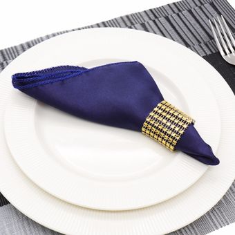 5 uds 50cm cuadrado de servilletas de Color sólido pañuelo de tela servilletas Decoración de mesa de boda de Textiles para el hogar 