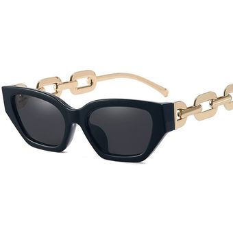 Cadena de diseñadores ojos de gato gafas de sol tendenciamujer 