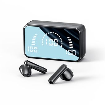 Audifonos Bluetooth 5.1 Pantalla Digital Espejo Negro Ub