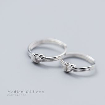 Anillo De Amor Minimalista Modian Para Hombres Y Mujeres 925 