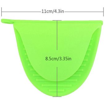 Guante de silicona resistente al calor para horno,accesorio para hornear pasteles,dedo corto,práctico soporte para olla,1 ud. 