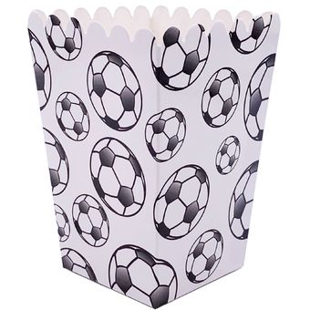 8 unidslote fútbol Tema de fútbol caja de dulces caja de palomitas 