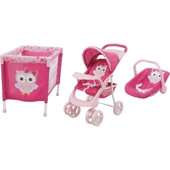 Doll Kit Coche Cuna y Porta bebé para la muñeca bebesit Búhos | Linio - BE508TB0C1GJZLCO
