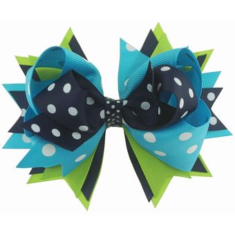1PC 5,5 pulgadas nuevo pasador en forma de lazo para el cabelloRojonegroblanco apilado moños de Boutique horquilla chicas sombreros Niños Accesorios para el pelo 