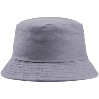 Gorro Pesquero Pescador Bucket Hat Sombrero Hombre Mujer Sol-Gris