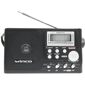 Radio Winco W-9913 Am/fm Reloj Alarma Dual 220v Cable O Pila