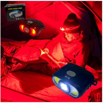 Linterna Led Recargable Cabeza Bicicleta Camping Luces