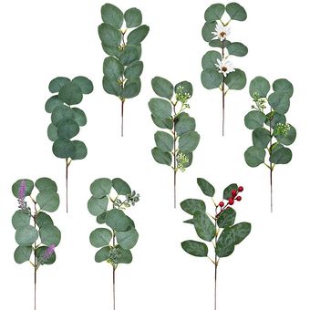 unidad de tallos de hojas de eucalipto artificiales, ramas de plantas  artificiales para ramos de novia florales, decoración de vegetación para  bodas y vacaciones | Linio Perú - GE582HL1LS8M3LPE