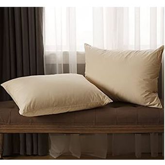 2 Almohadas Jumbo Con Funda Org nica AllerEase 1371188 Beige