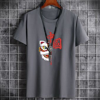 2021 camiseta de manga corta de algodón de verano para hombre nuevo top casual gris para hombre 