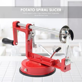 Acero inoxidable patata Twister accesorios cocina patatas Manual cortador en espiral Chips rebanado 