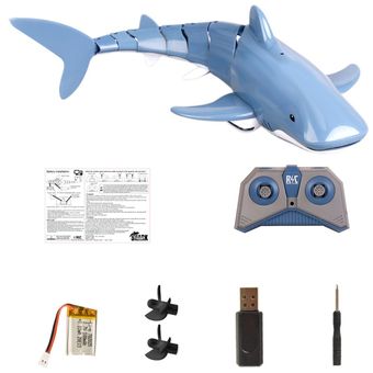 Control remoto Simulación Tiburón Juguete 2.4G Control remoto Tiburón Barco de juguete 