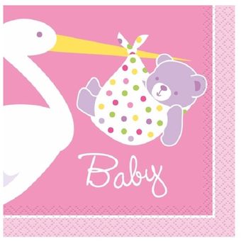 Compra Combo Decoracion Baby Shower Ciguena Nina Online Linio