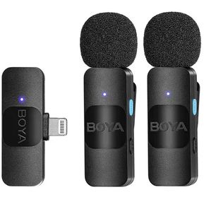 Micrófono Inalambrico Boya Dual By-v2 Para iPhone Original