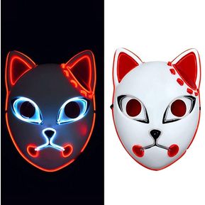 Anime demon Killer role play LED Mask Makeup Party props