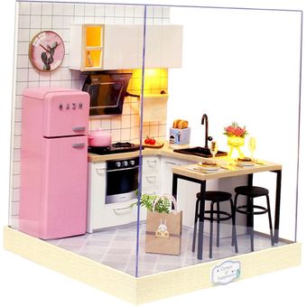 Mini Cocina Casa de Muñecas Kit Hecho a Mano  Dollhouse niature 