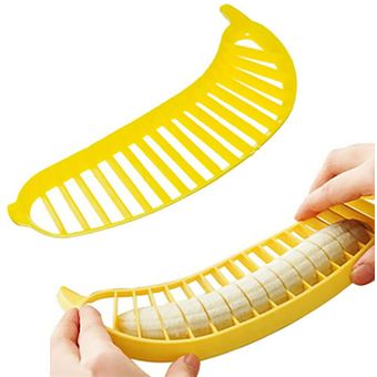 Generico - Rebanador De Banano Banana Slicer Realiza Perfectas Rodajas-Amarillo