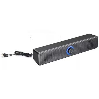 Barra De Sonido Parlante Altavoz Led Usb Para Pc Y Portátil GENERICO