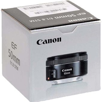 Lente Canon 50mm F/1.8 STM - Negro
