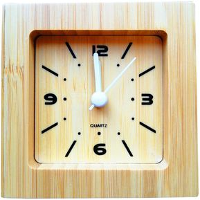 Reloj Despertador Bambú Ecologico Generico