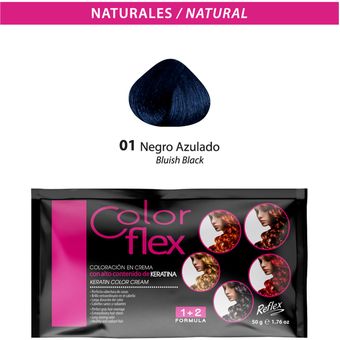 Tinte Color Flex - Negro Azulado 01 Sachet 50 g | Linio Perú -  CO830HB1IR2UWLPE