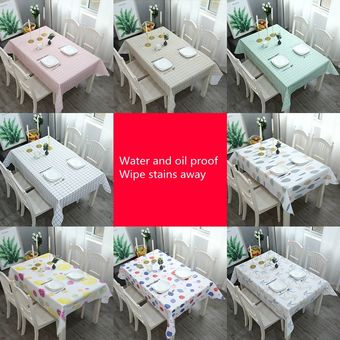 País estilo mantel de mesa de PVC mantel lavable de aceite a prueba de agua a prueba de Mantel Rectangular mesa de café para restaurante Mat 
