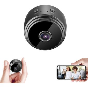 Mini cámara espía inalámbrica WiFi, cámara oculta de 1080p con visión  nocturna, detección de movimiento, visión remota para seguridad con iOS