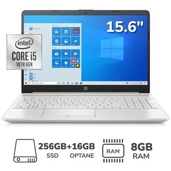 Laptop HP 15" CI5-10210U 8GB 256GB + 16GB OPTANE
