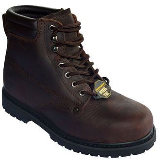 skechers steel toe marron