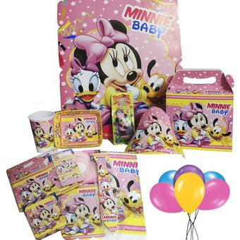 Kit Fiesta Piñata Minnie Mouse Decoración Completa