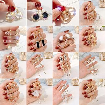 Pendientes De Barra De Color Dorado Con Borlas Largas Joyas 