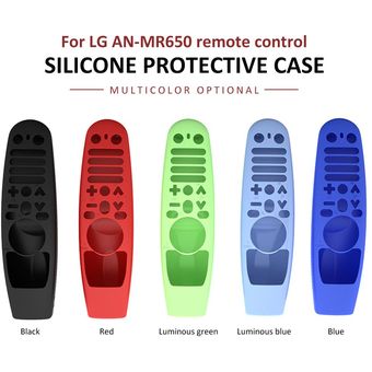 Funda de silicona para mando a distancia funda protectora para LG TV AN-MR650 MR19BA Magic,a prueba de golpes,lavable,soporte remoto 