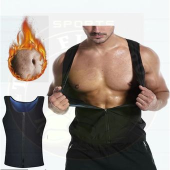 Chaleco Termico Thermo Shapers Para Hombre-Negro Sport Fitness - L