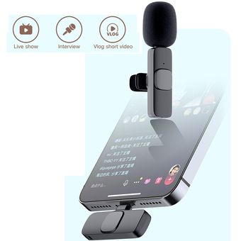 Micrófono inalámbrico Lavalier Pc para micrófono de teléfono Android 