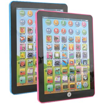 EH Niños niño Ingles Aprender Enseñar tableta Pad ordenador juguete educativo Azul 
