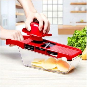 Rallador De Verduras Manual 6 En 1 Plegable Mandolina Cocina