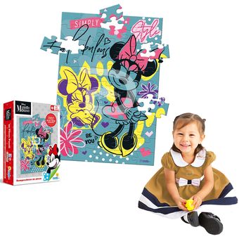 Puzzle 4en1 Bebé Disney Mickey y Minnie, 1 - 39 piezas