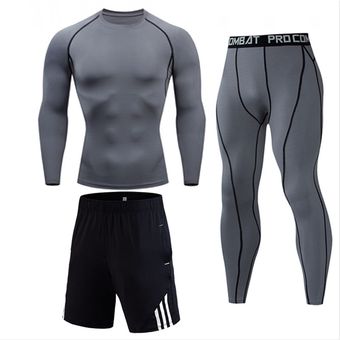 nueva, xxxxl #Navy medias para correr secado rápido gimnasio ropa deportiva de compresión Chándal para hombre 