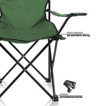 Ocho sillas de camping plegables y con portavasos ideales para tus