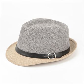 Sombrero Fedora a la moda para hombre y mujer  sombrero de paja para 