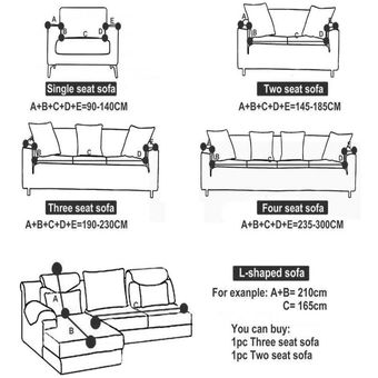 elástico funda completa para sofá para la sala de funda de sofá elástica para sofá Puff asiento sillón montar casa funda decorativa #310104 
