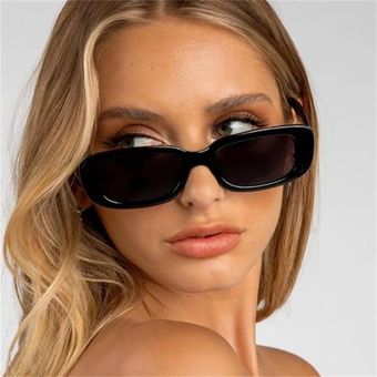 Pop gafas de sol rectangulares retro gafas de sol paramujer 