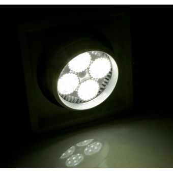 Lámpara de aluminio empotrado de techo cuadrado LED Luz del hotel de la lámpara de la lámpara de la lámpara 