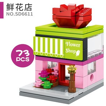 Sembo Blocks City Mini Street View shop store Girls modelo Building KT 