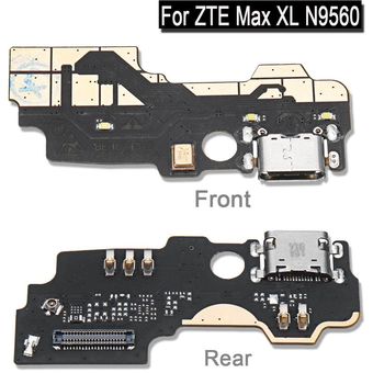 Reemplazo del enchufe del cargador del puerto de carga negro compatible con ZTE Max XL N9560 