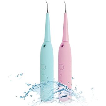 Rosa Irrigador bucal eléctrico portátil 3 en 1 Limpieza de dientes Irrigación dental Eliminación de cálculos Limpieza de sarro 